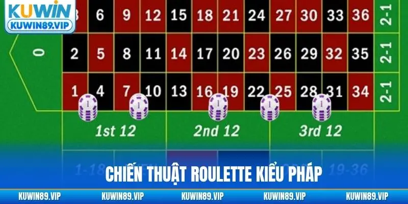 Chiến thuật Roulette kiểu Pháp là chia vốn đồng thời luôn tuân thủ nguyên tắc vào tiền