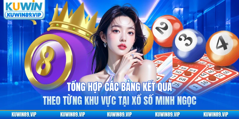 Tổng hợp các bảng kết quả theo từng khu vực tại xổ số Minh Ngọc